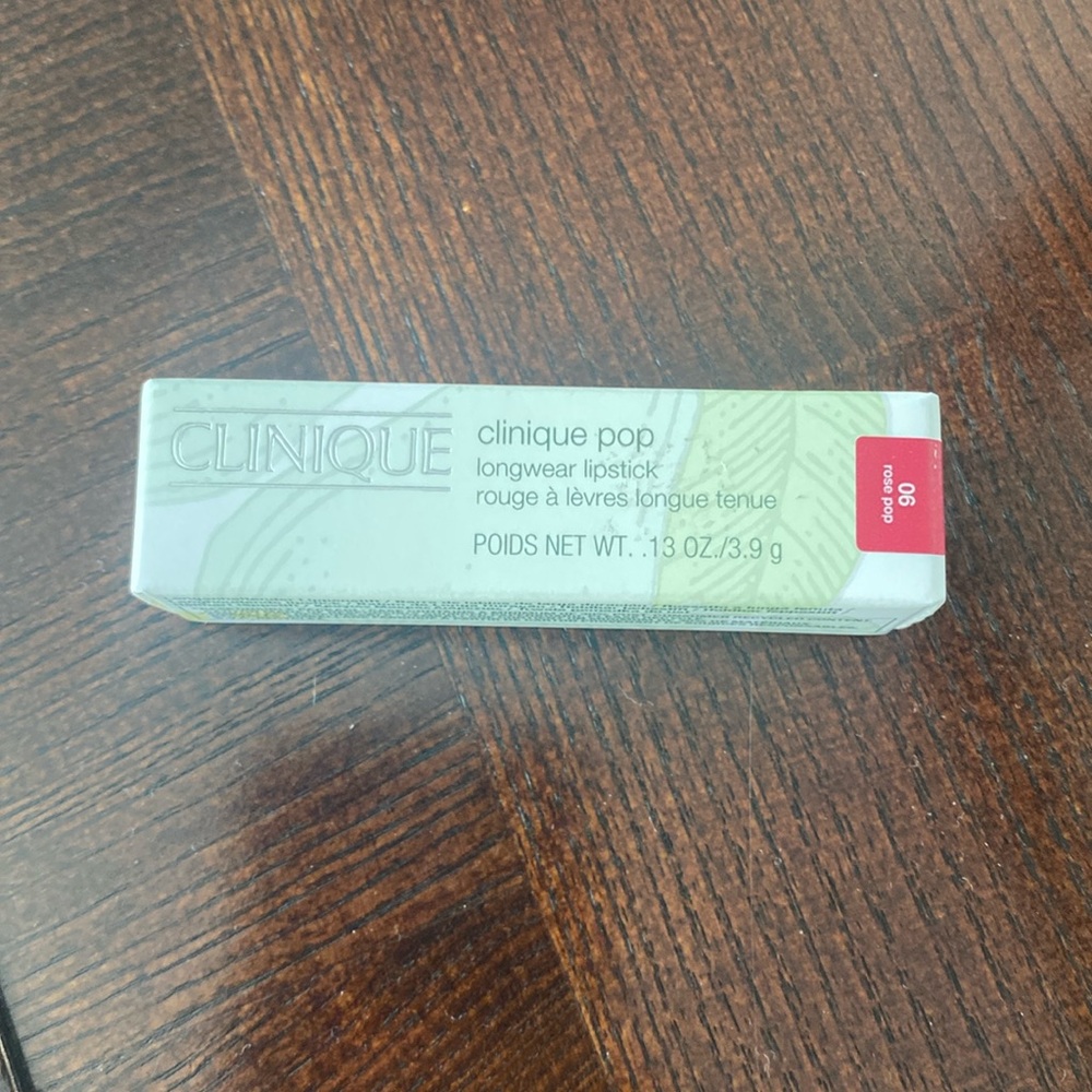 Clinique Longware lipstick- Never used .13oz/3.9 grams Rose Pop